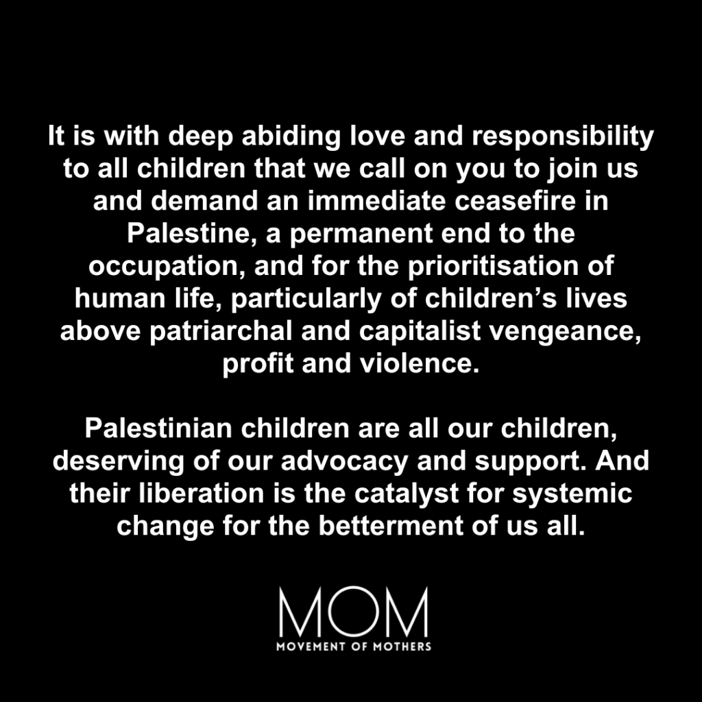 A Statement from Movement of Mothers